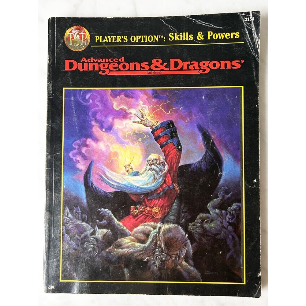 Advanced Dungeons & Dragons Player's Option: Skills & Powers AD & D 2154 TSR